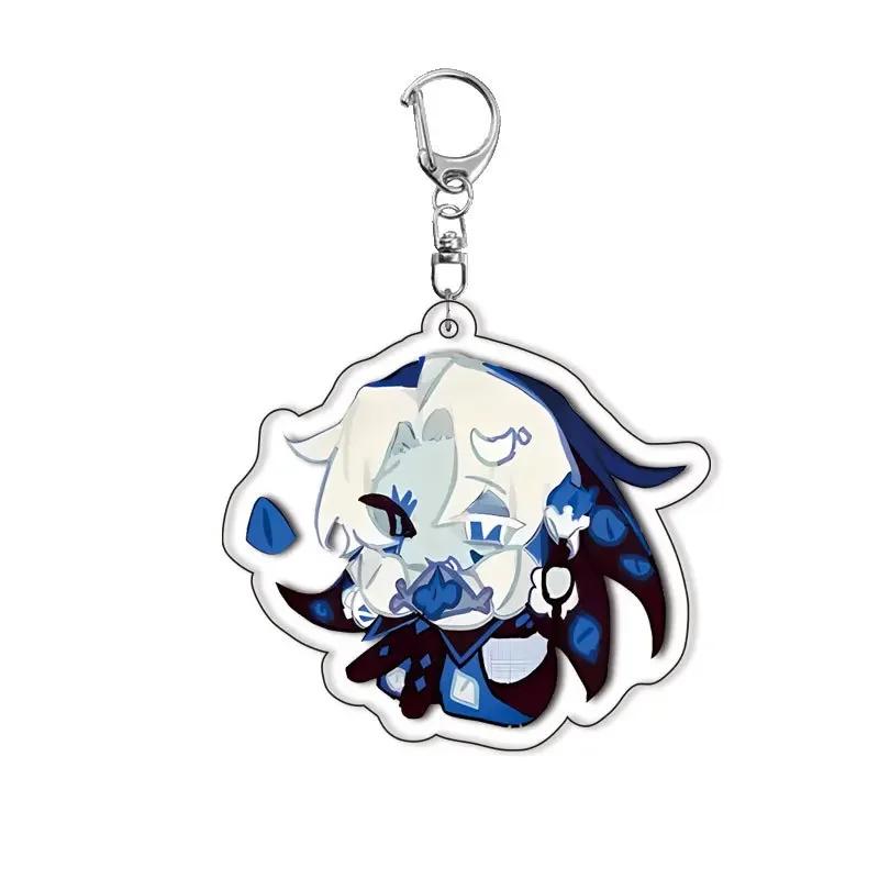 

Newest Game Cookie Runing Kingdom Chibis Keychains for Accessories Bag Chestnut Cream Puff Shadow Milk Vanilla Cookie Keyrings