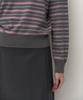 MUSINSA STANDARD WOMAN Women'S Multi-Stripe Crew Neck Knit [Gray]
