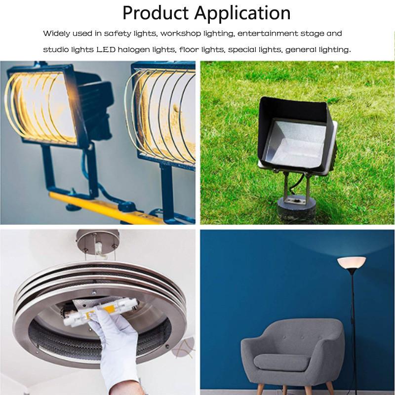 R7s Led Glass Lamp Waterproof White Light For Residential And Spaces