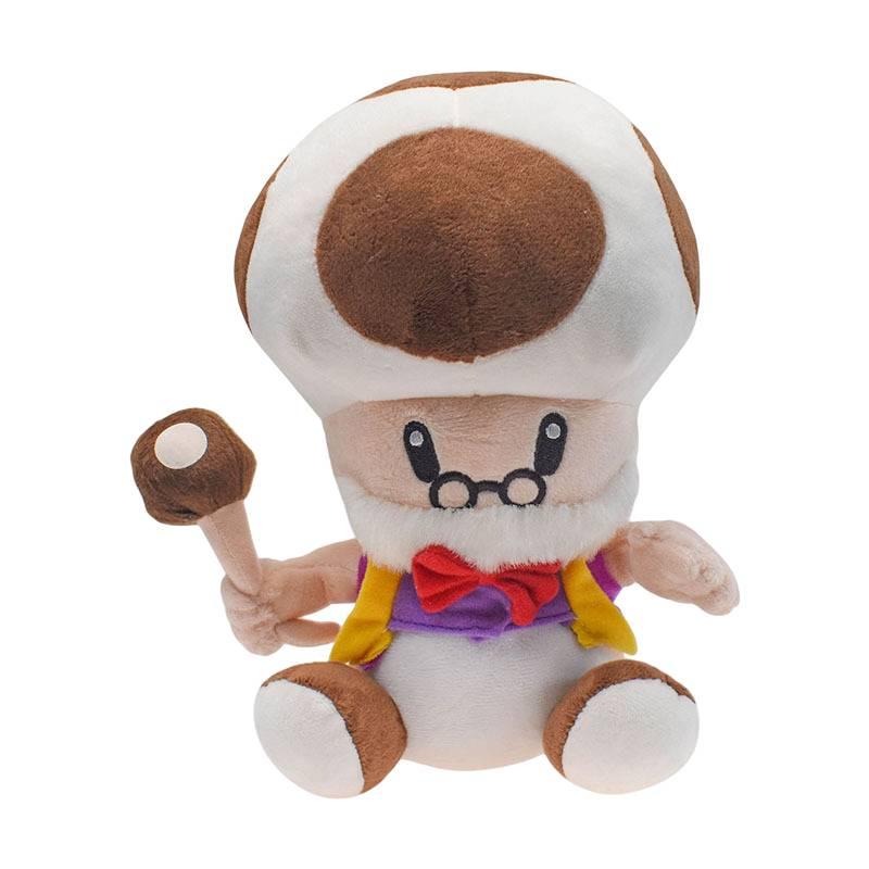 10" Super Mario Toad Mushroom Old Man Plush Toy Soft Doll For Kids And Collectors
