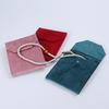 Hot Selling Luxury Square Velvet Modern Jewelry Box Pearl Necklace Set Chain Pendant Button Closure Jewelry Packaging Box