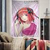 The Anime Quintessential Quintuplets Colorful Tapestry Wall Hanging Hippie Flower Wall Carpets Dorm Decor Japanese Tapestry