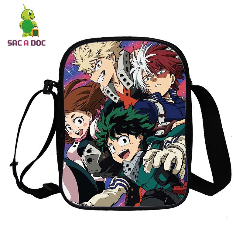 Anime My Hero Academia My Hero Academia Peripheral Printed Messenger Bag Full Color Personality Shoulder Bag