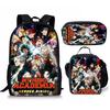 My Hero Academy Backpack Three Piece Set My Hero Academy Shoulder Bag Pencil Case Backpack