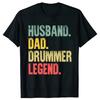 I Destroy Silence Drumming Vintage Drummer Drumset Drum Set T-Shirt Harajuku  Casual Tees Cute Youth Tshirts Funny