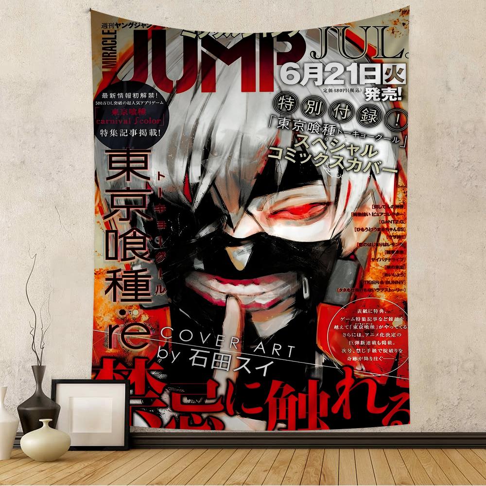 Tokyo Ghoul Ken Kaneki Nástěnná tapiserie Kanekiho probuzení Kagune Temná městská fantasy estetika Dekorace místnosti pro fanoušky Seinen anime