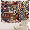 Abstract Modern Aesthetic Tapestry, Simple Dot Neutral Tones Wall Art Hanging Decoration Polyester Fiber White Ruffled Around