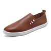 Fashion Split Leather Men Casual Shoes Slip-on Handmade Loafers Outdoor Fashion Driving Footwear Comfortable Male Leisure Walk Moccasins