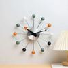 Nordic Style Colorful Ball Hanging Clock Fashionable Background Wall Candy Clock Living Room Dining Room Decoration