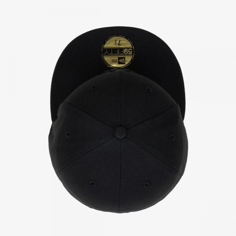 New Era Mlb New York Yankees Basic Fitted Cap Black Black 11591128