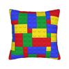 Classic Red Green Blue Yellow Building Blocks Bricks Pillow Case Comfy Pillow Cover Funny Pillowcases For Living Room Sofa