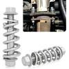 2PCS M10x1.25 Exhaust Manifold Bolts and Nuts Kit, Muffler Repair Kit with Springs, Professional Exhaust Flange Bolts, for Automotive Exhaust