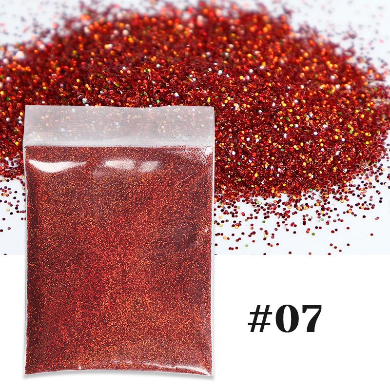 10g mixed color nail art glitter powder holographic laser dust nail Sequins bulk DIY epoxy resin nail art filler