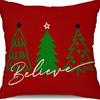 New Christmas Gingerbread Man Candy Decorative Pillow Cover Home Living Room Holiday Party Pillow Cover