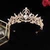 Simple and Fashionable Bridal Crown Popular Wedding Tiara  Diamond Baroque Bridal Crown Accessories