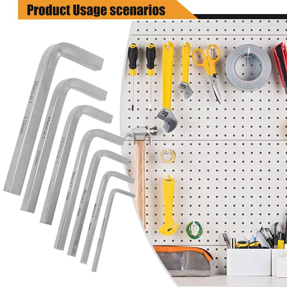 

Wrench Head Wrench Square 7Pcs Set Equipment Key L-Shape Point Screwdriver Silver Square Head Tool 3mm-10mm Tools China Mainland