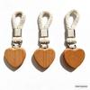 Versatile Heart-shaped Towel Clip: Rust-proof Beech Wood, Ideal for Kitchen & Bathroom Storage with Cotton Rope