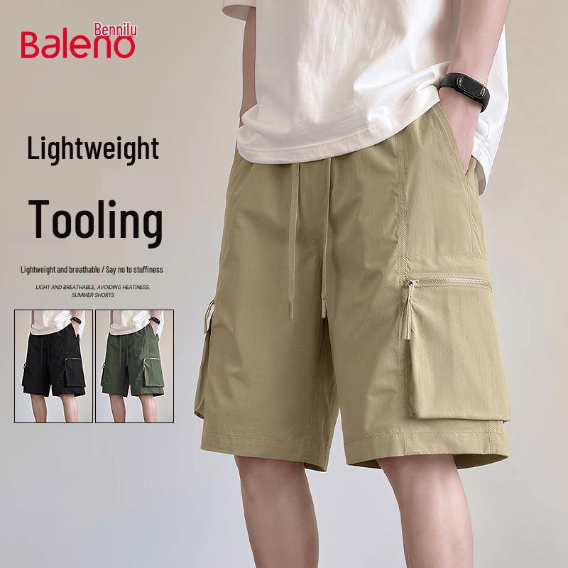 Baleno Men s Lightweight Solid Cargo Shorts M