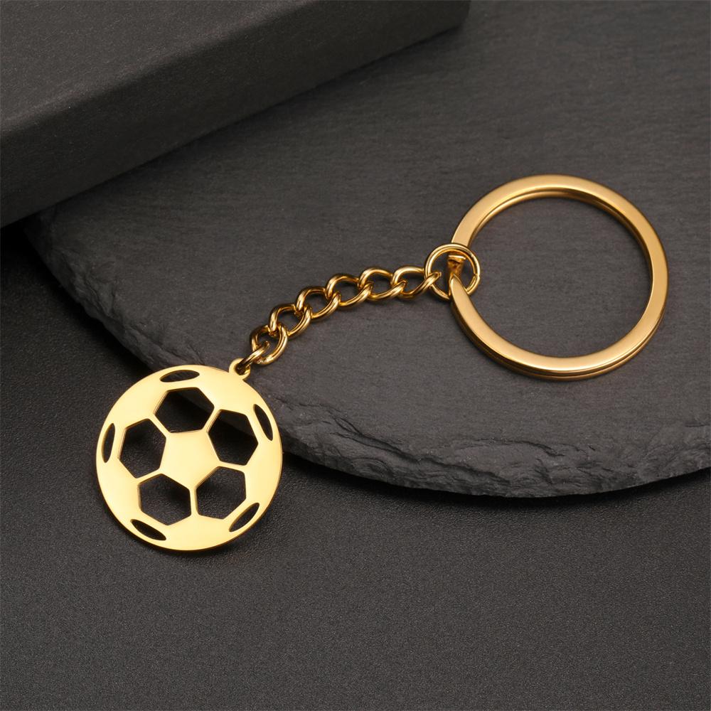 My Shape Soccer Pendent Necklaces for Women Men Stainless Steel Football Charms Necklace Box Chain Fashion Jewelry Boys Fans
