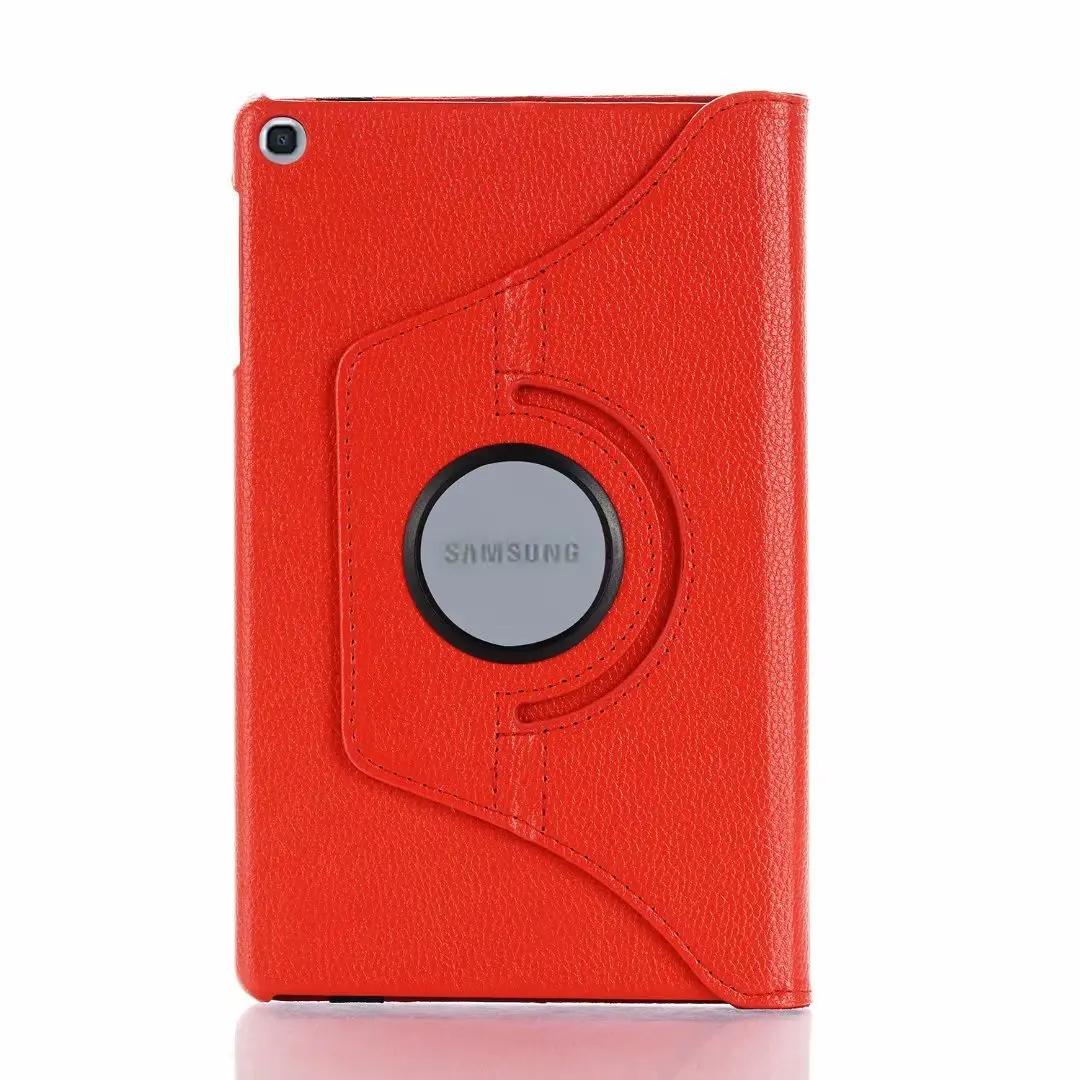 Pour Samsung Tab Étui S7 S8 S9 S10 Plus Ultra FE A9 A8 10,5 pouces A7 S6 Lite S7fe Étui Tablette Rotation 360 Support Couverture en Cuir for Tab A9 A11 8.7IN rouge
