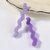 Glitter Resin Wave Hair Clip: Versatile Girly Style Accessory