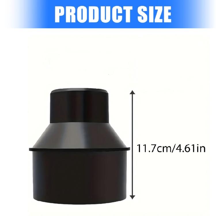 Tapered Dust Hose Connectors 4In to 2 -1/2inch Dust Collection Hose Cone Reducer for Effective Workshop Debris Control
