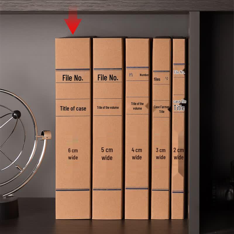 Deli A4 Kraft Paper Archive Box (Pack of 10)