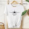 Summer Airplane Mode Print Tshirts Unisexs Fashion Casual Short Sleeve Tee Streetwear Graphic Tops for Unisex Clothing LW03