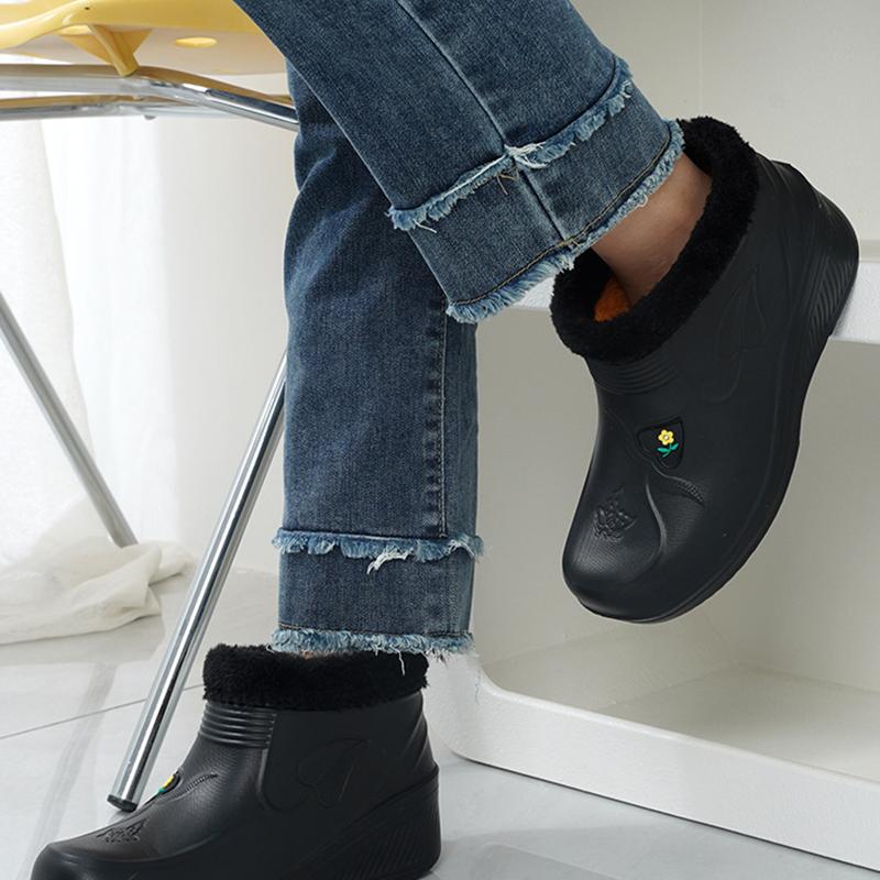 Warme Schneestiefel Herren Damen Wasserdicht Küchenarbeitsschuhe Stiefel Autowäsche