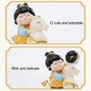 Chinese Style Horse Riding Ornament Cartoon Men Women Resin Figurine Statue Sculpture Home Office Desktop Decoration Souvenir Gift
