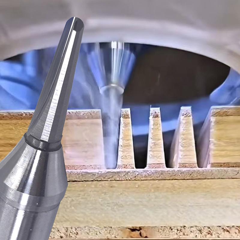 1/2pcs Woodworking Milling Cutter TCT Grooving Cutter V-Shaped Arc-shaped Slotter For Wood Bending Circular Groove Milling Tool
