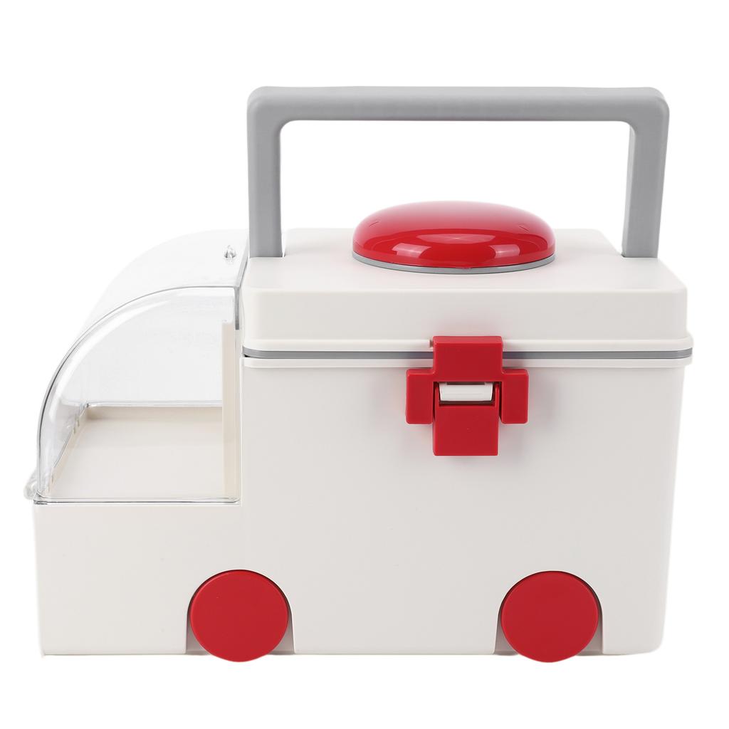 Car-Shaped Portable Storage Box Wear Resist Home Medicine Organizer Medicine Classification Storage Case for Room Decor