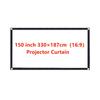 60 84 100 120 Inch 16:9 3:4 Portable Projector Screen Curtain Hd Display Screen Home Cinema Theater Movie Home Outdoor Office