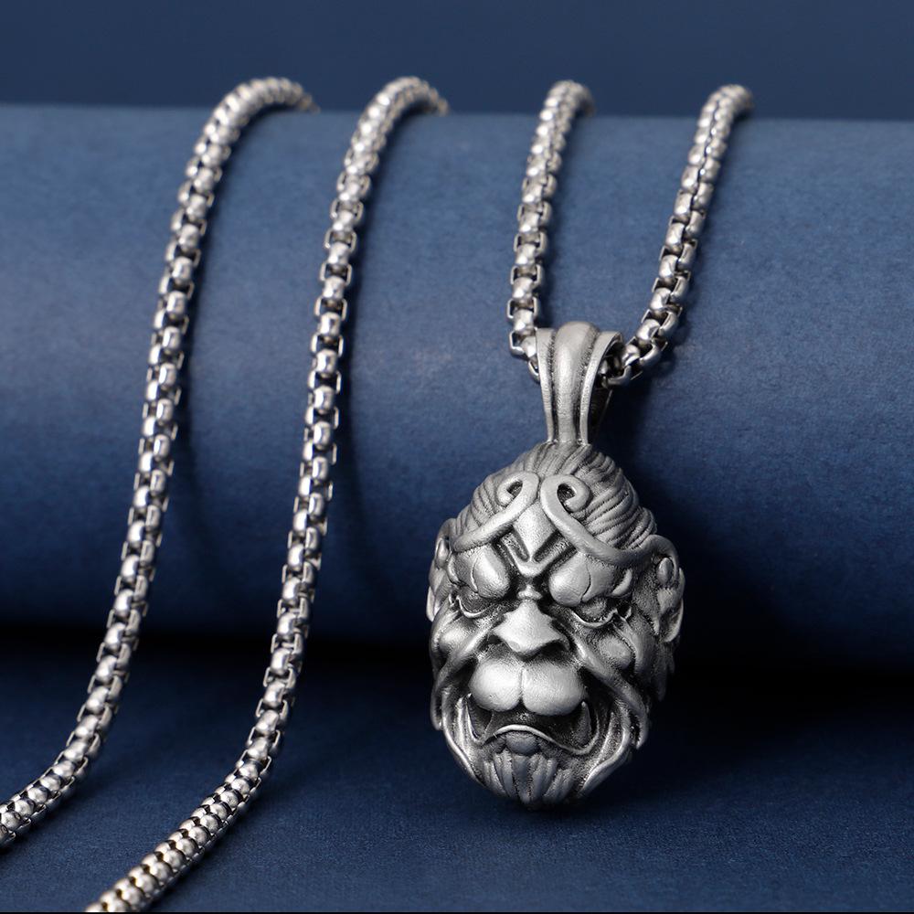 Myth Wu Black Kong Monkey King Hallows Pendant Necklace Gift Jewelry Accessory