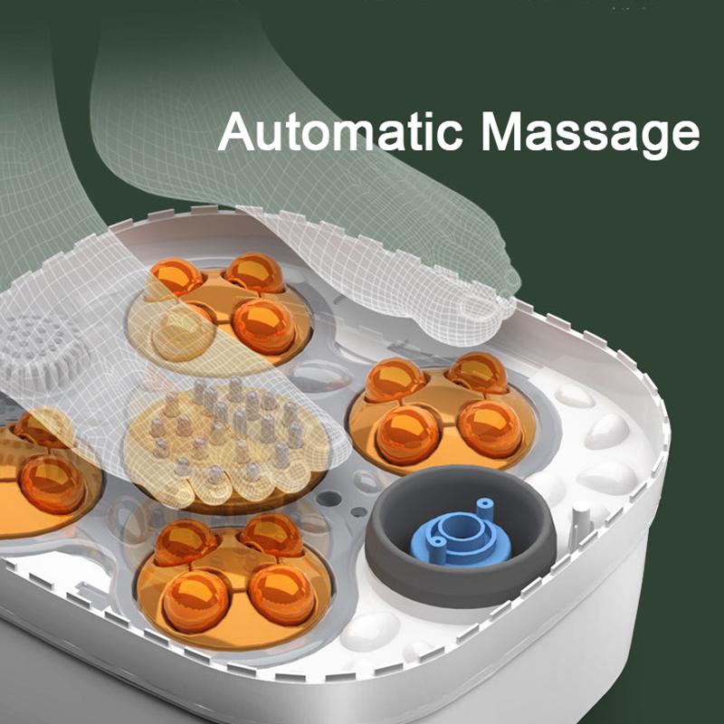 Foldable Foot Bath Bucket Electric Massage Constant Temperature Spa Surf Foot MASSAG Household Automatic Heating Foot Massager