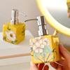 Chinesischer Stil Keramik Seifenflasche Vintage Lotion Pumpspender Flaschen Shampoo Behälter Ätherisches Öl