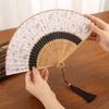 Classical Folding Fan Vintage Dance Fan Costume Accessory Bamboo Fan  Summer