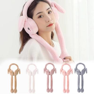 Airbag Student Ear Warmers Heart Rabbit Plush Ear Muffs Windproof Outdoor Ear Covers  Winter Season
