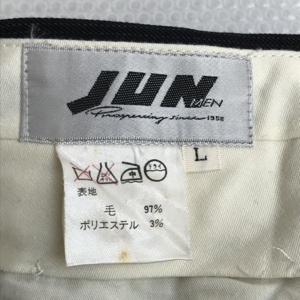 JUN MEN Ultra-Fine Stripe Single Suit Set Up Men’s L Black Japan(USED)