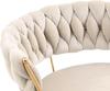 IMPERIA beige stool chair 100 cm fabric