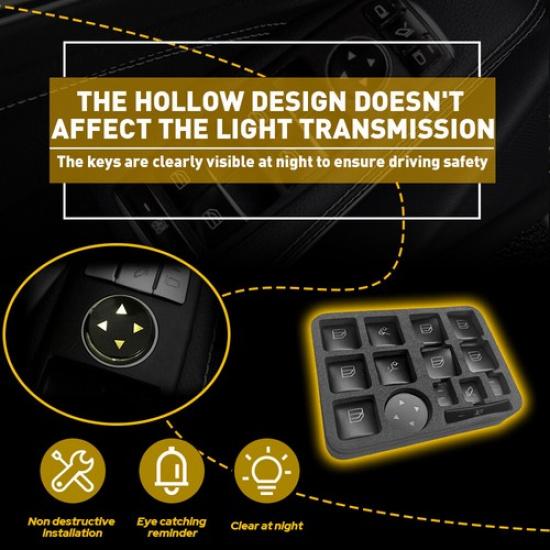 For Mercedes-Benz GLA250 2014-2017 Door Window Switch Button Sticker 14Lot EOA