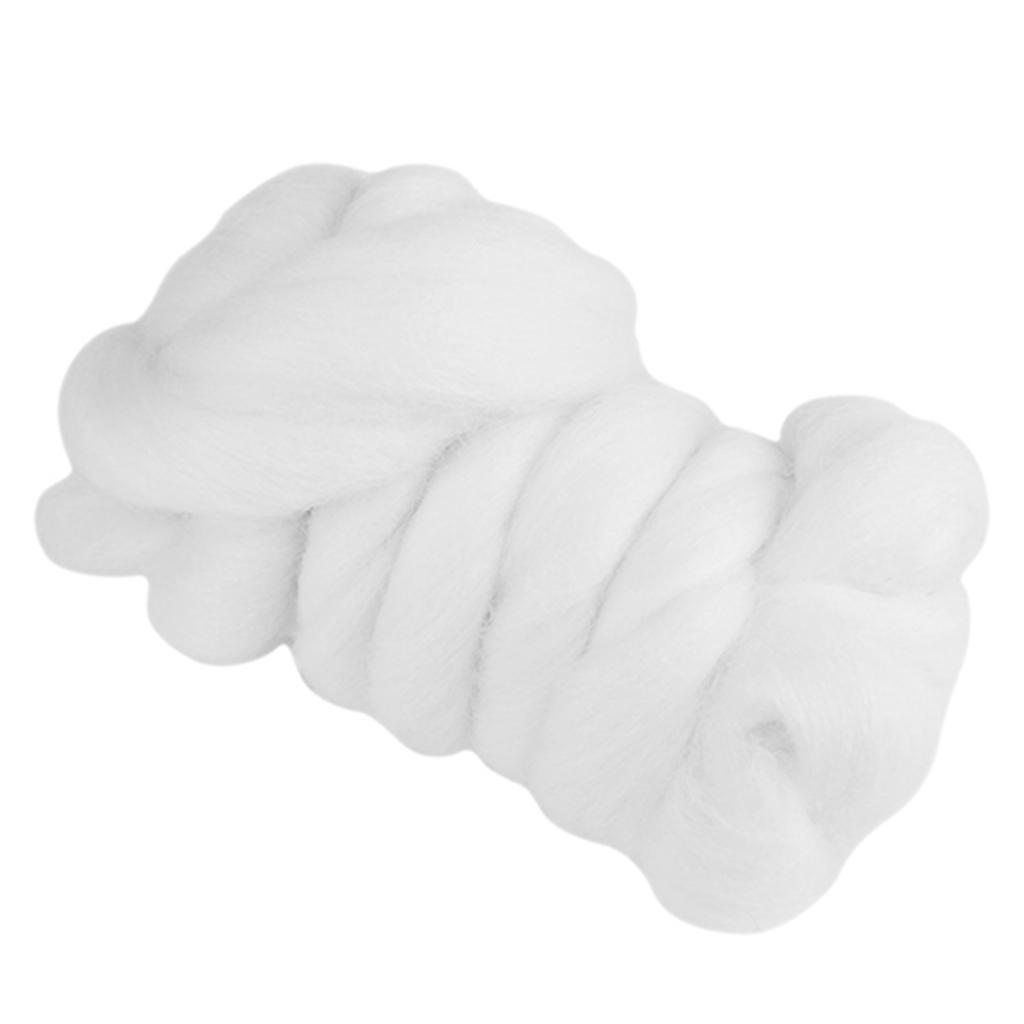 8Colors 55g Colored Needle Felting Wool Roving Spinning Sewing Trimming Handiwork Material