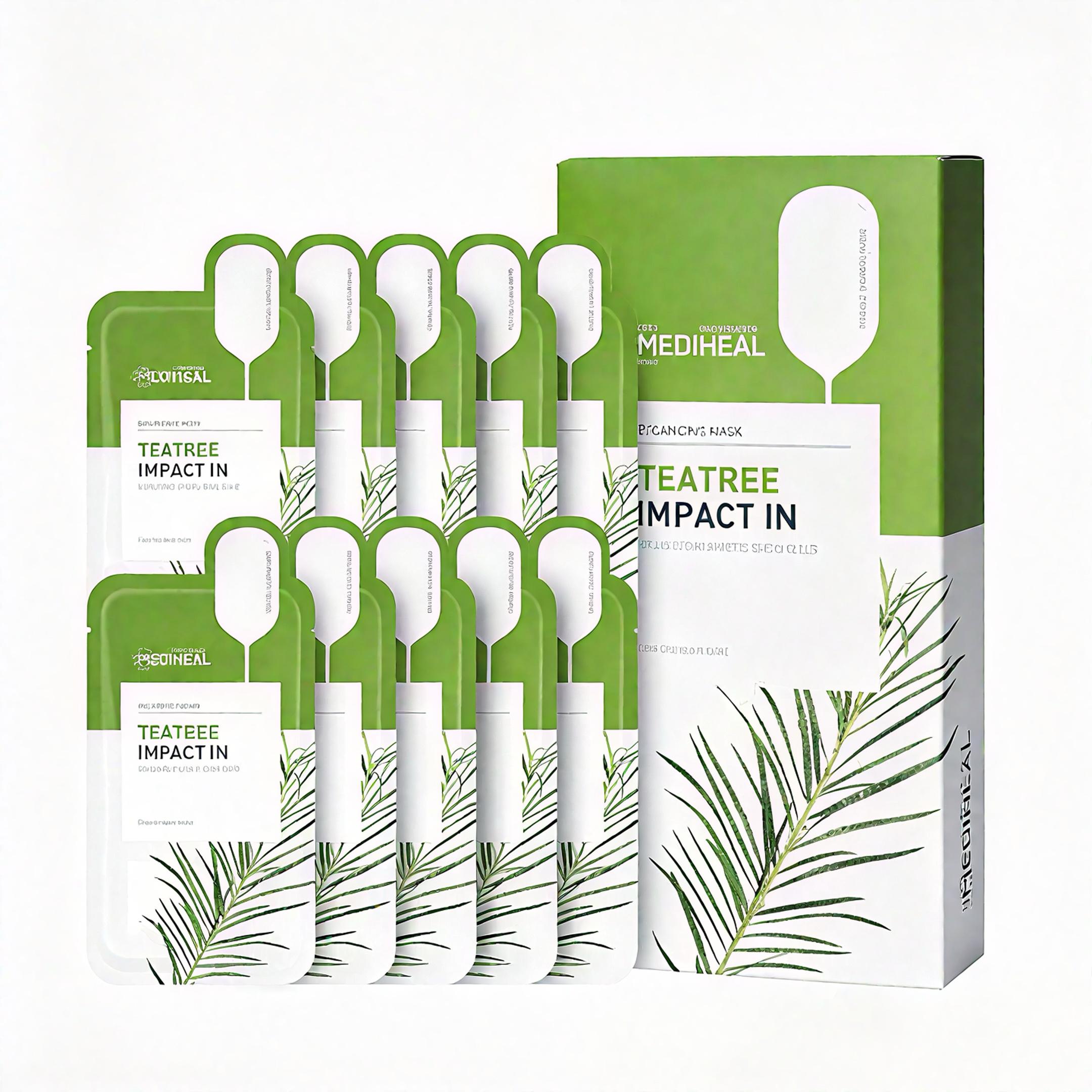 Mediheal Teatree Impact In Balancing Mask Sheet 10 Sheets mask-24ml/p