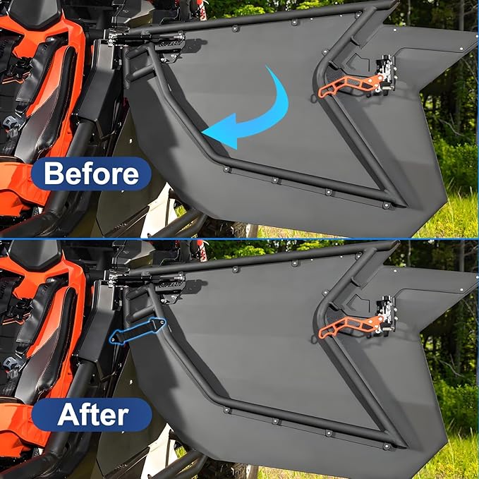 2PCS Black Limit Straps Fixed/Adjustable length Accessories UTV X3 Door Limiter Straps For Can-Am Maverick X3 2017-2023