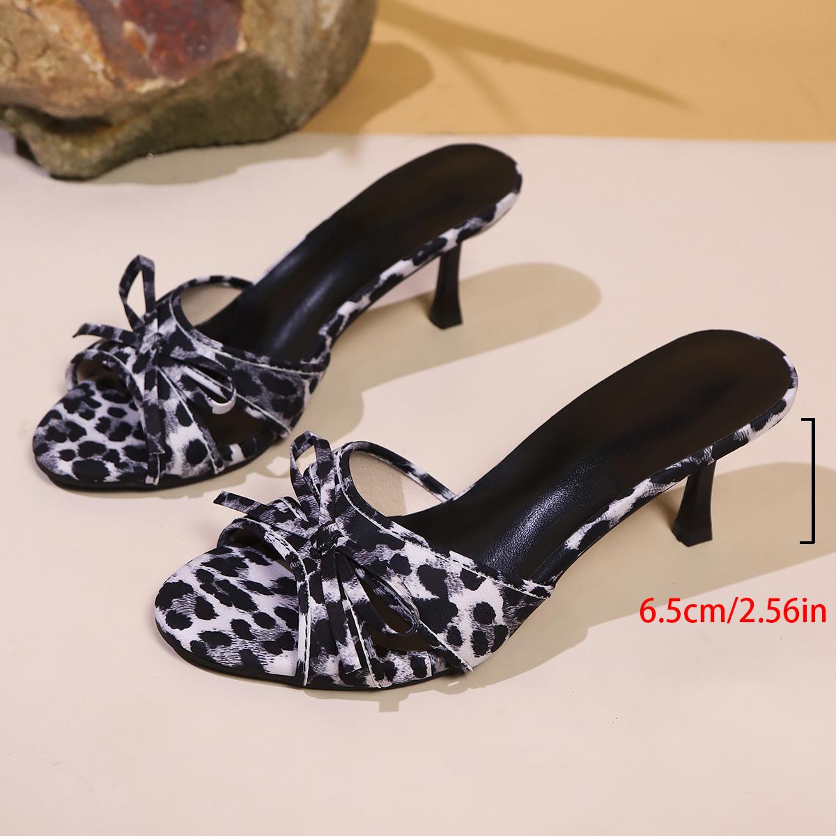 

Summer New Fashionable Sexy Comfortable Slimming Shoes with Follow Up Round Headed Bow High Heels Casual Sandals for Women 35