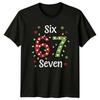 Numbers Six Seven Christmas Holidays Herren T Shirt Daunisex Grafik Top Vintage Breathable Top For Everyday Wear