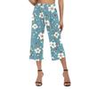 Women's High Waist  Printed Casual Trousers Workout Pants 3/4 Pants