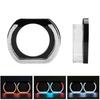 2pcs 3 Inch 5D RGB LED Angel Eyes Halo Rings Headlight Car Rectangular Light DRL Accessories Covers X6C3