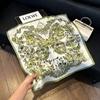 New silk satin 71 * 71 square scarf versatile foreign style simulation silk scarf middle-aged and elderly decorative scarf neck protection silk scarf