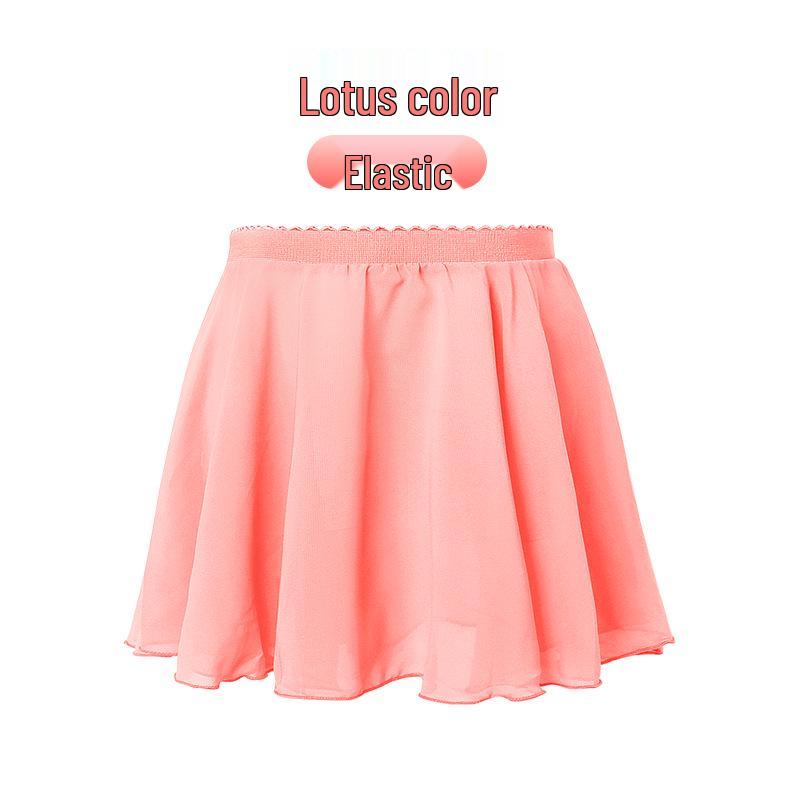 Mädchen Chiffon Elastischer Tanzrock – Leichte Übungskleidung